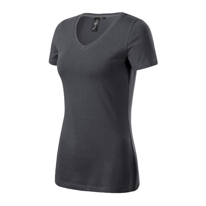Tee-shirt femme Action V-neck 701 - light anthracite