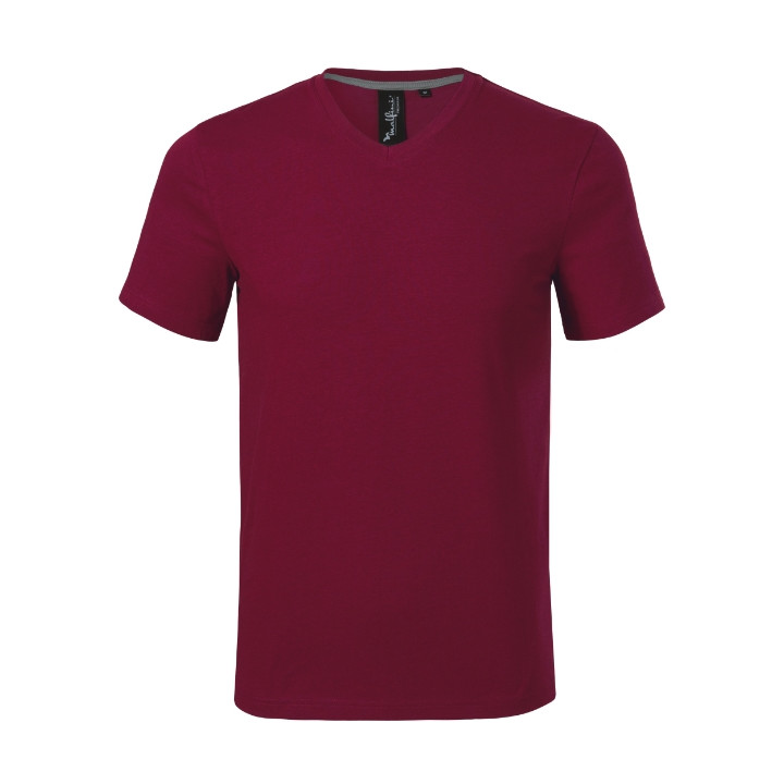 Tee-shirt homme Action V-neck 700 - garnet