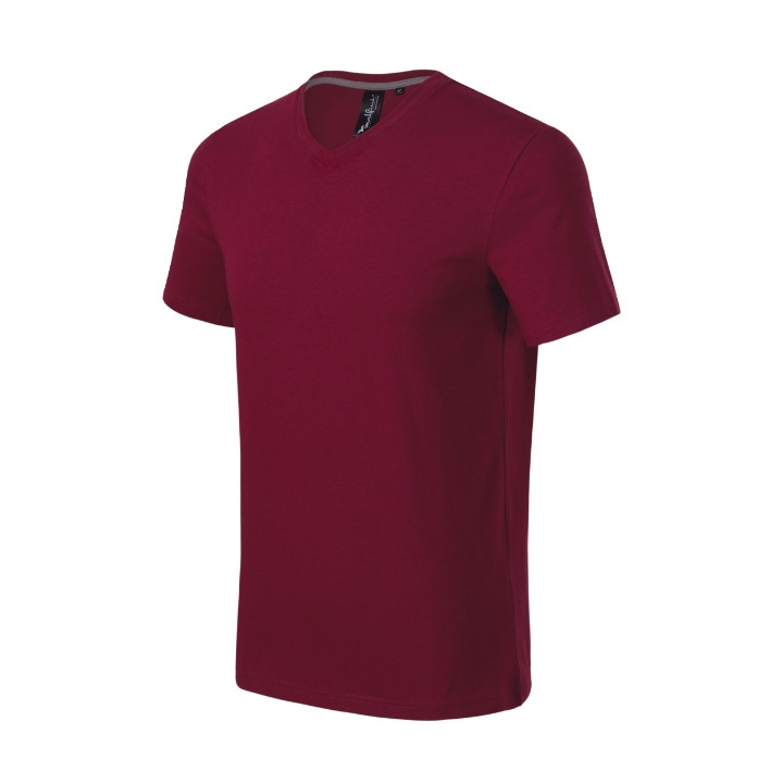 Tee-shirt homme Action V-neck 700 - garnet