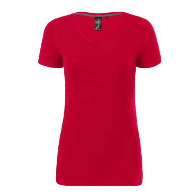 Tee-shirt femme Action V-neck 701 - formula red