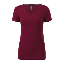 Tee-shirt femme Action V-neck 701 - garnet