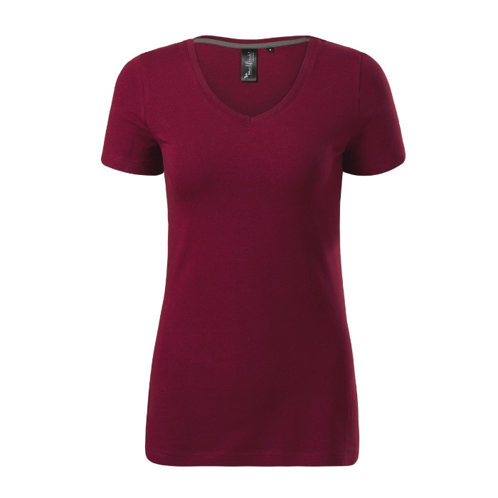 Tee-shirt femme Action V-neck 701 - garnet