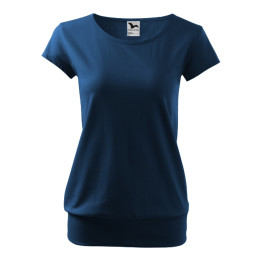 Tee-shirt femme City 120 - bleu nuit