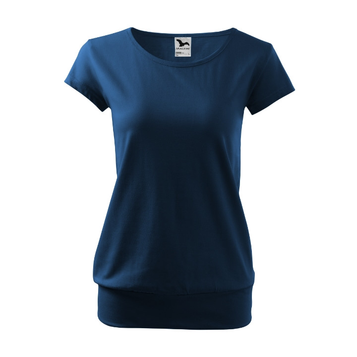 Tee-shirt femme City 120 - bleu nuit