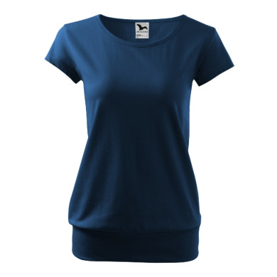 Tee-shirt femme City 120 - bleu nuit