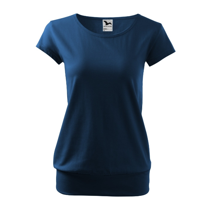 Tee-shirt femme City 120 - bleu nuit