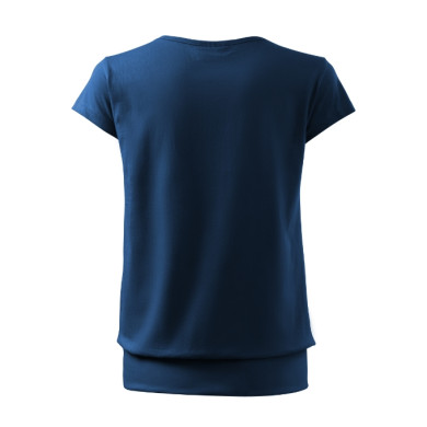 Tee-shirt femme City 120 - bleu nuit