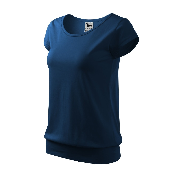 Tee-shirt femme City 120 - bleu nuit