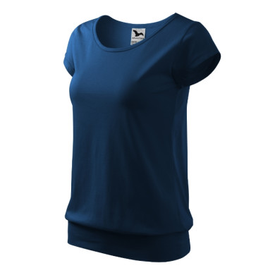 Tee-shirt femme City 120 - bleu nuit