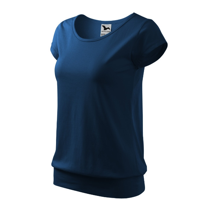 Tee-shirt femme City 120 - bleu nuit