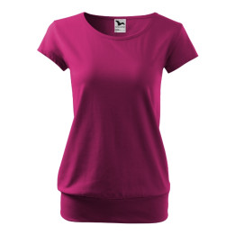 Tee-shirt femme City 120 - fuchsia red