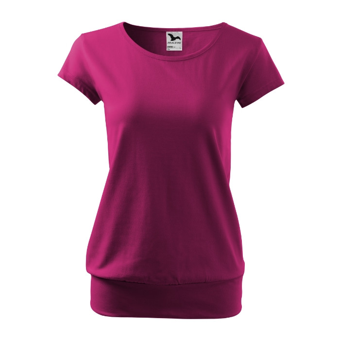 Tee-shirt femme City 120 - fuchsia red