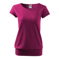Tee-shirt femme City 120 - fuchsia red