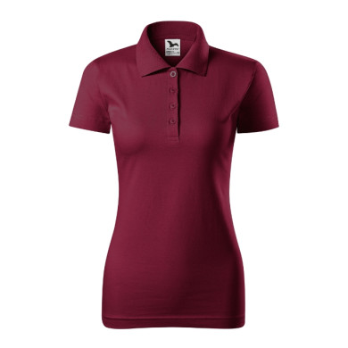 Polo femme Single J. 223 - garnet