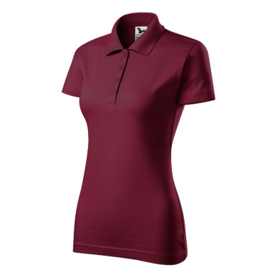 Polo femme Single J. 223 - garnet