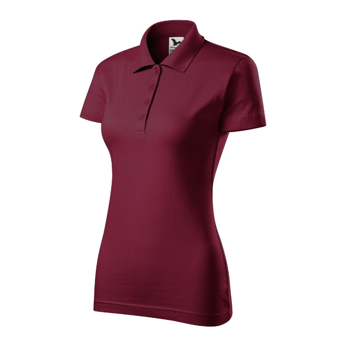 Polo femme Single J. 223 - garnet