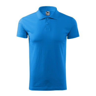 Polo homme Single J. 202 - bleu tuba