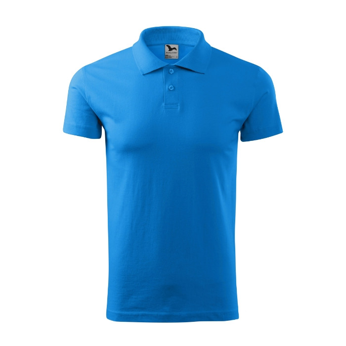 Polo homme Single J. 202 - bleu tuba