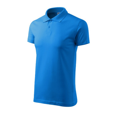 Polo homme Single J. 202 - bleu tuba