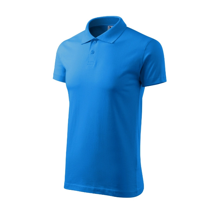 Polo homme Single J. 202 - bleu tuba