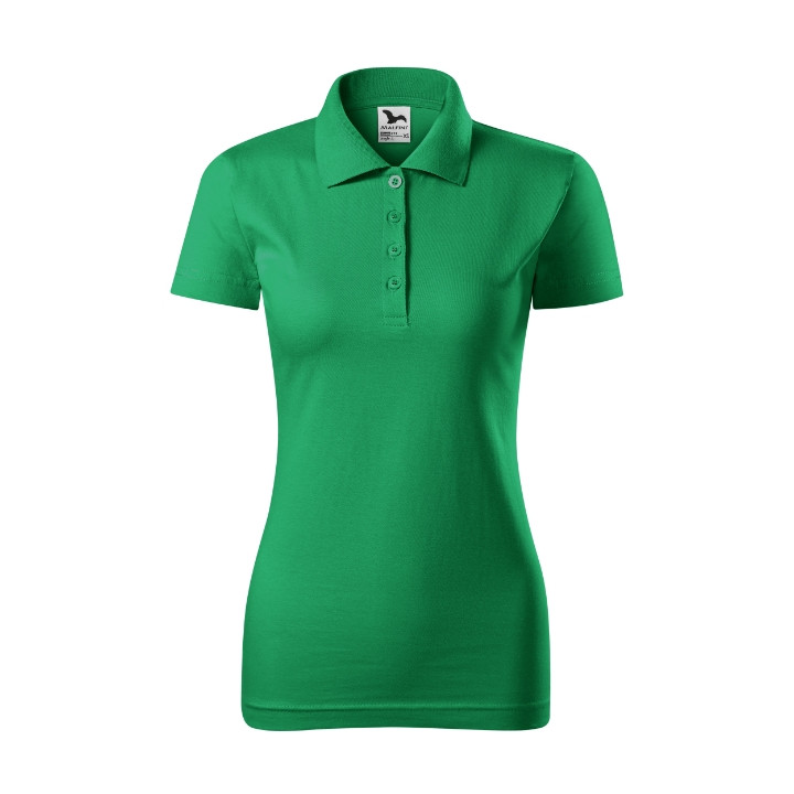 Polo femme Single J. 223 - vert moyen