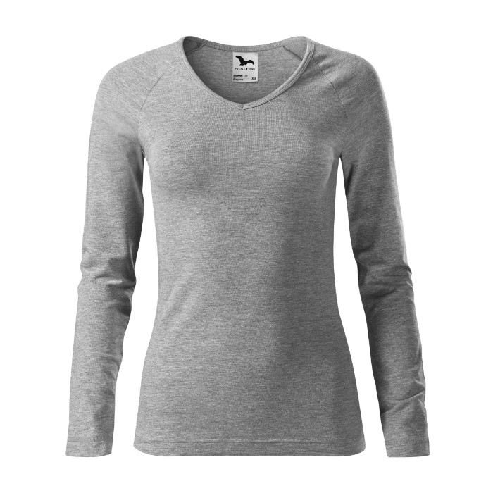 Tee-shirt femme Elegance 127 - gris chiné foncé