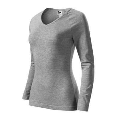 Tee-shirt femme Elegance 127 - gris chiné foncé