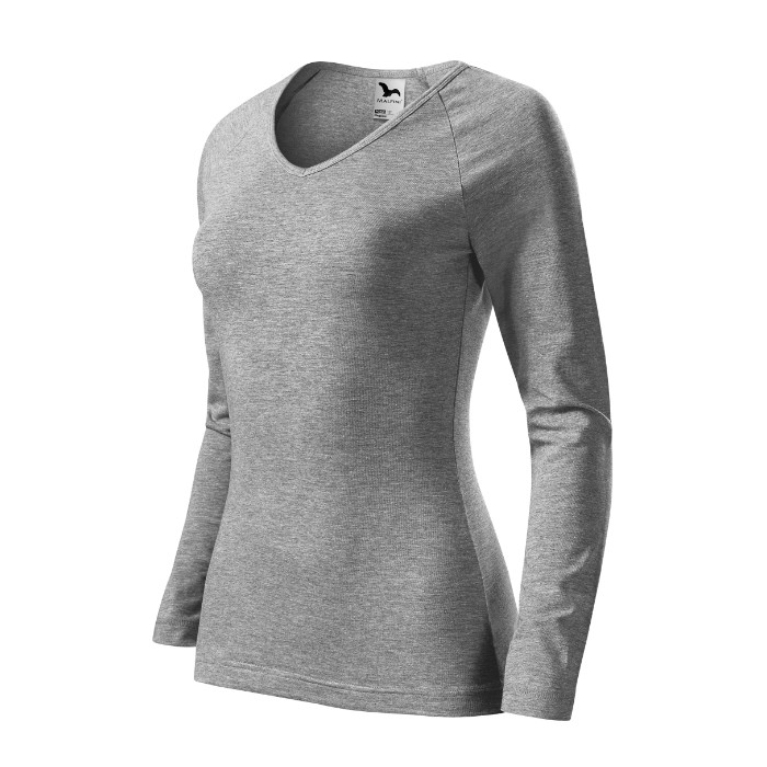 Tee-shirt femme Elegance 127 - gris chiné foncé