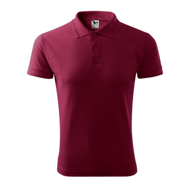 Polo homme Pique Polo 203 - garnet