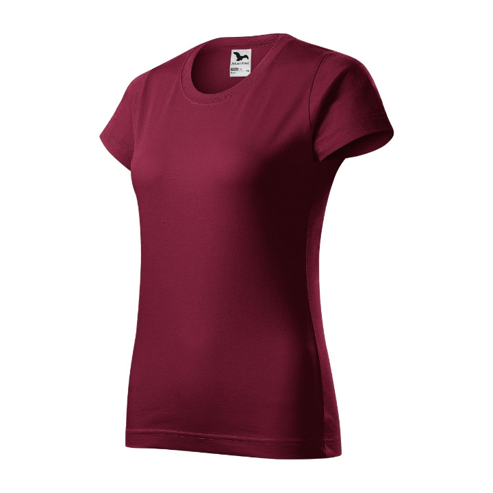 Tee-shirt femme Basic 134 - garnet