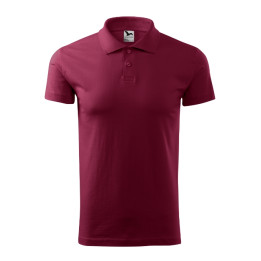 Polo homme Single J. 202 - garnet