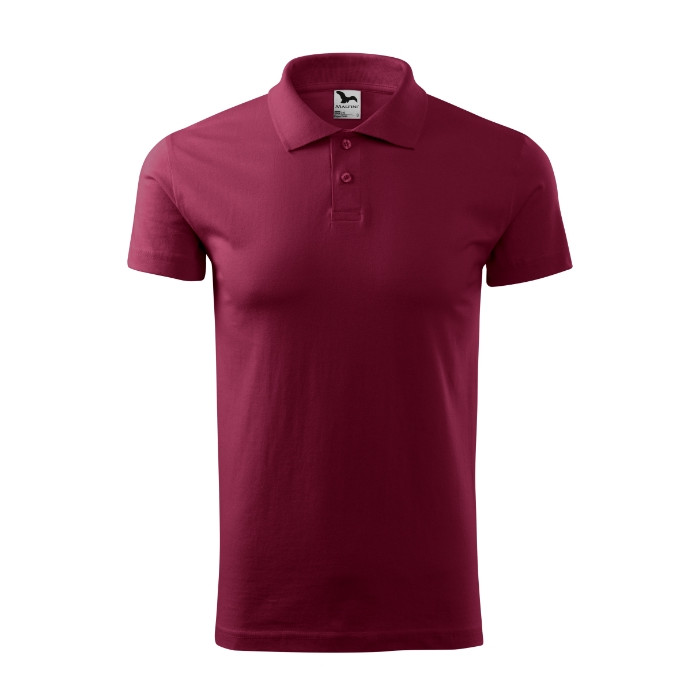 Polo homme Single J. 202 - garnet