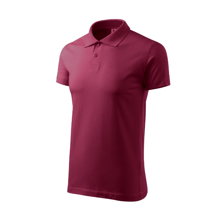 Polo homme Single J. 202 - garnet