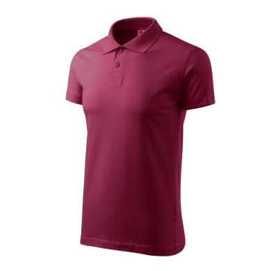 Polo homme Single J. 202 - garnet