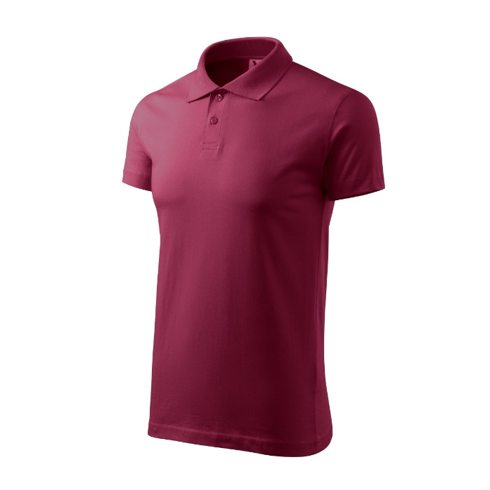 Polo homme Single J. 202 - garnet
