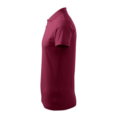 Polo homme Single J. 202 - garnet