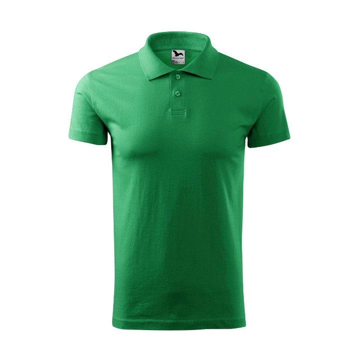 Polo homme Single J. 202 - vert moyen