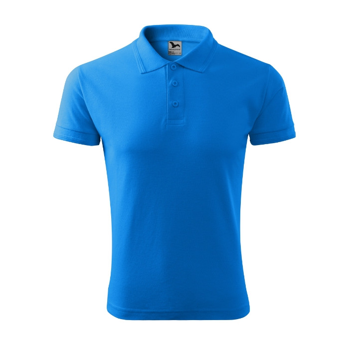 Polo homme Pique Polo 203 - bleu tuba