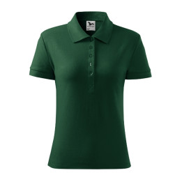 Polo femme Cotton 213 - dark green