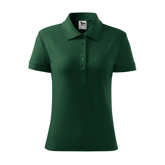 Polo femme Cotton 213 - dark green