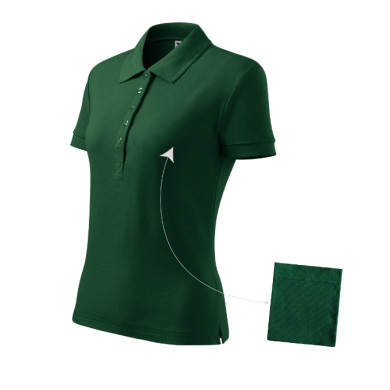 Polo femme Cotton 213 - dark green