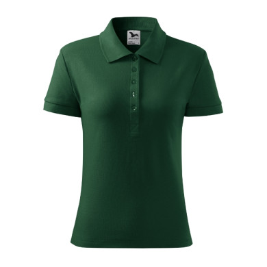 Polo femme Cotton Heavy 216 - dark green