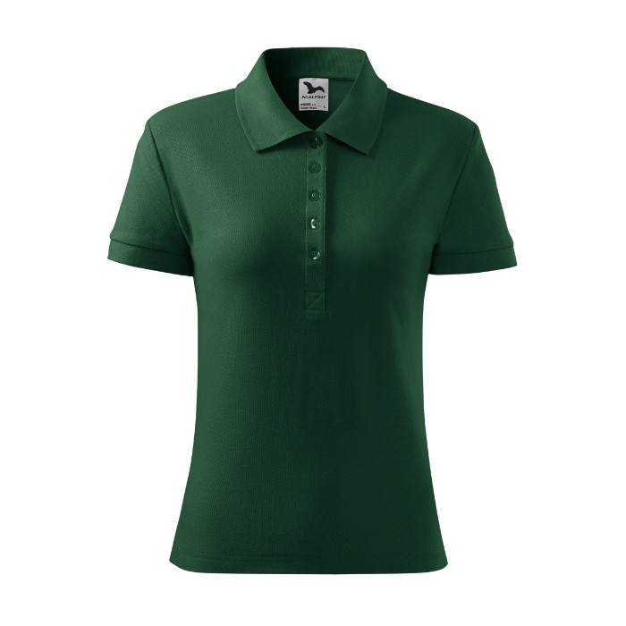Polo femme Cotton Heavy 216 - dark green