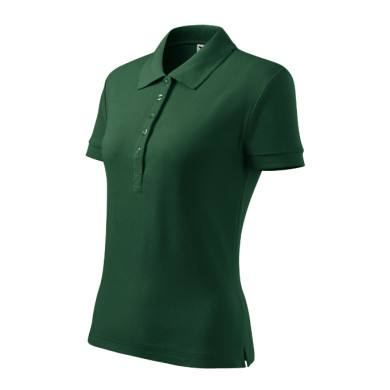 Polo femme Cotton Heavy 216 - dark green