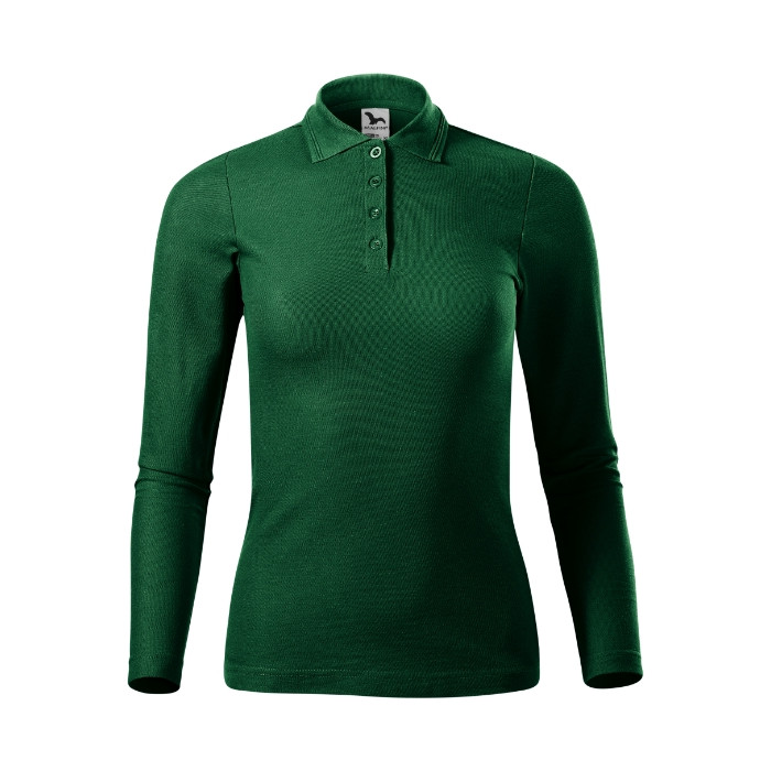 Polo femme Pique Polo LS 231 - dark green