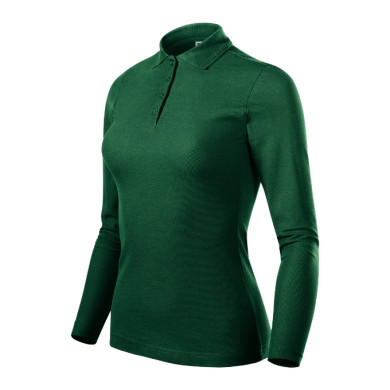 Polo femme Pique Polo LS 231 - dark green