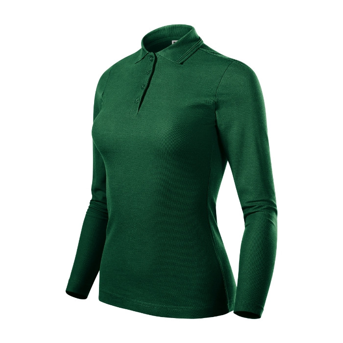 Polo femme Pique Polo LS 231 - dark green