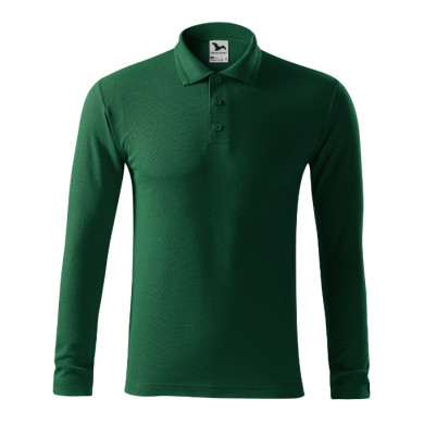 Polo homme Pique Polo LS 221 - dark green