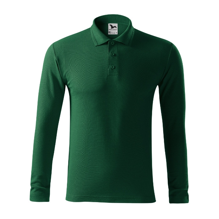 Polo homme Pique Polo LS 221 - dark green
