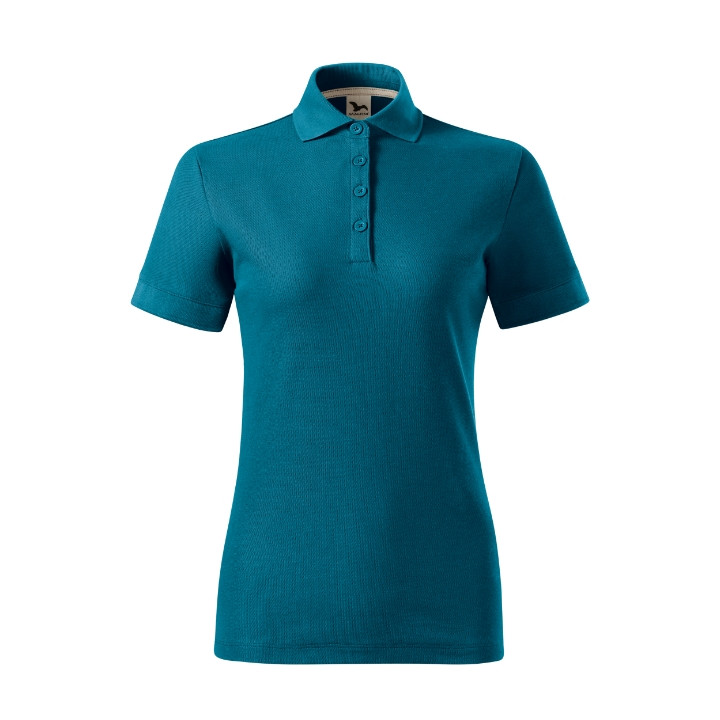 Polo femme Prime (GOTS) X35 - bleu pétrole